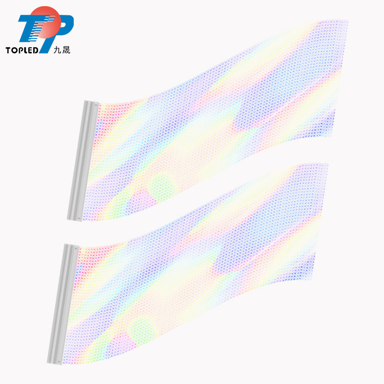 TOPLED p3 outdoor front p2.5 waterproof outdoor moving flexible crystal hd full color soft billboard screen flexible film led di