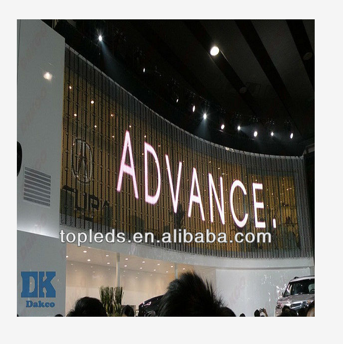 TOPLED P31.25 led curtain display screen for moving message