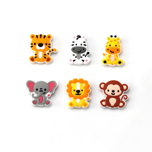 Food Grade Baby Chewing Teething Cartoon Bead Cute Animal Silicone Focal Beads for Diy Accessory