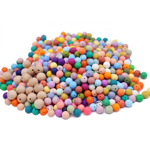 15mm Custom Wholesale Focal Beads Silicone Beads for Keychains Beaded Pens Multifunctional DIY Crafts Soft Toy Unisex Special