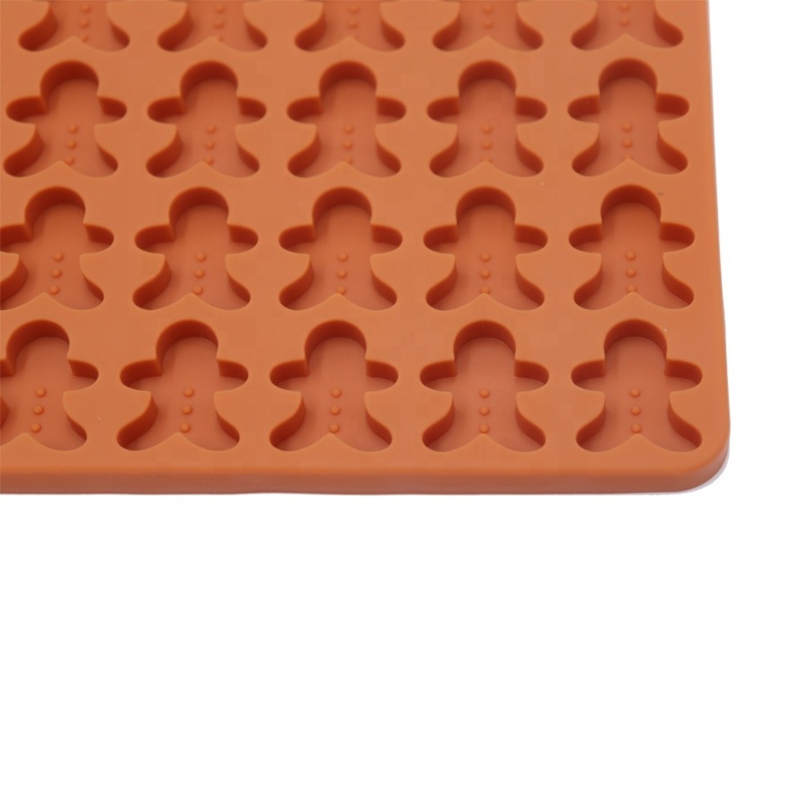 Bakeware Baking Mat Silicone Gummy Molds BPA Free Christmas Tree Gingerbread Man Moulds Cake Tools Silicone Molds for Candles