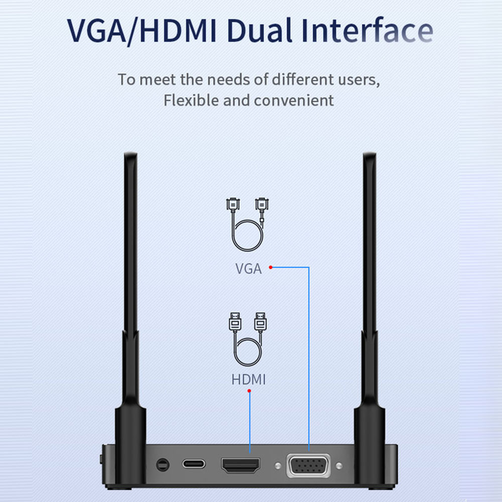 long range Wireless HD Transmitter Receiver WiFi Dongle 4K Ultra HD Streaming Video Display Wireless Adapter