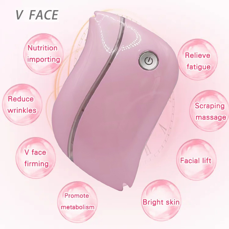 Factory direct sales Heated Board Guasha Facial Tool Pink Vibrating Gua Sha For Scrapers Face electric gua sha Massage