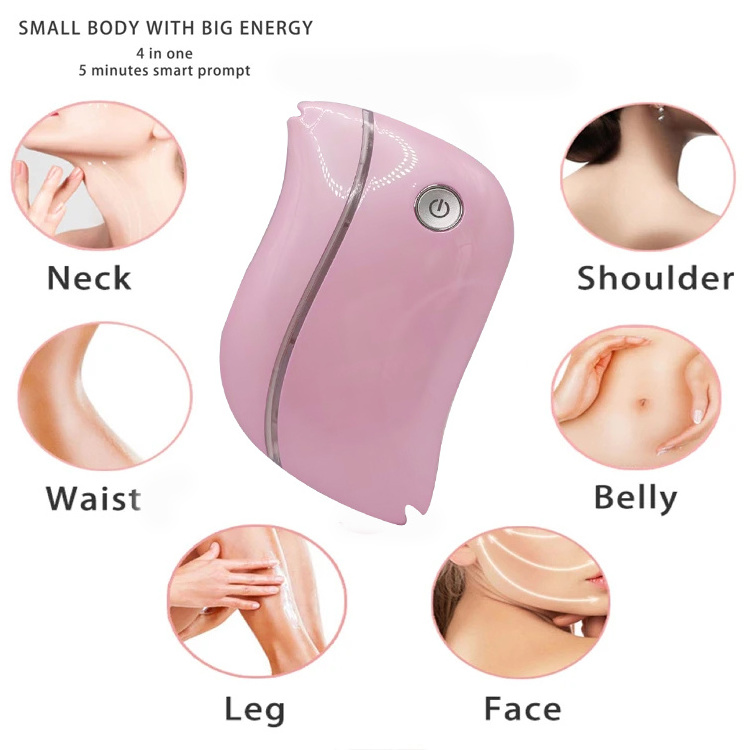 Factory direct sales Heated Board Guasha Facial Tool Pink Vibrating Gua Sha For Scrapers Face electric gua sha Massage