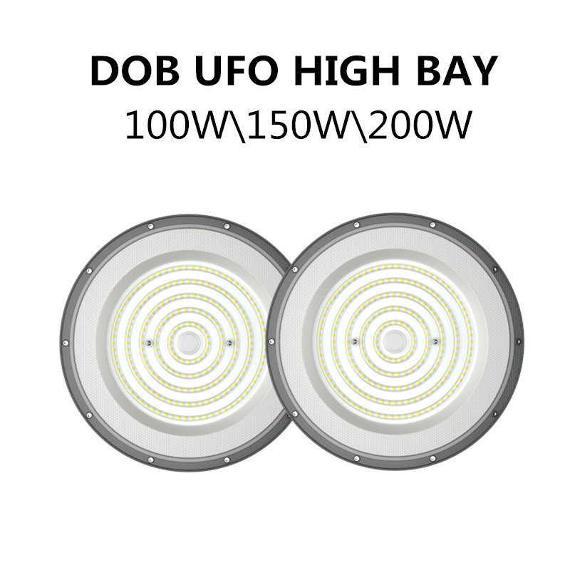 hot sale 100w 150w 200w led linear light commercial lighting DOB ufo led high bay light for ceiling shop corridor office