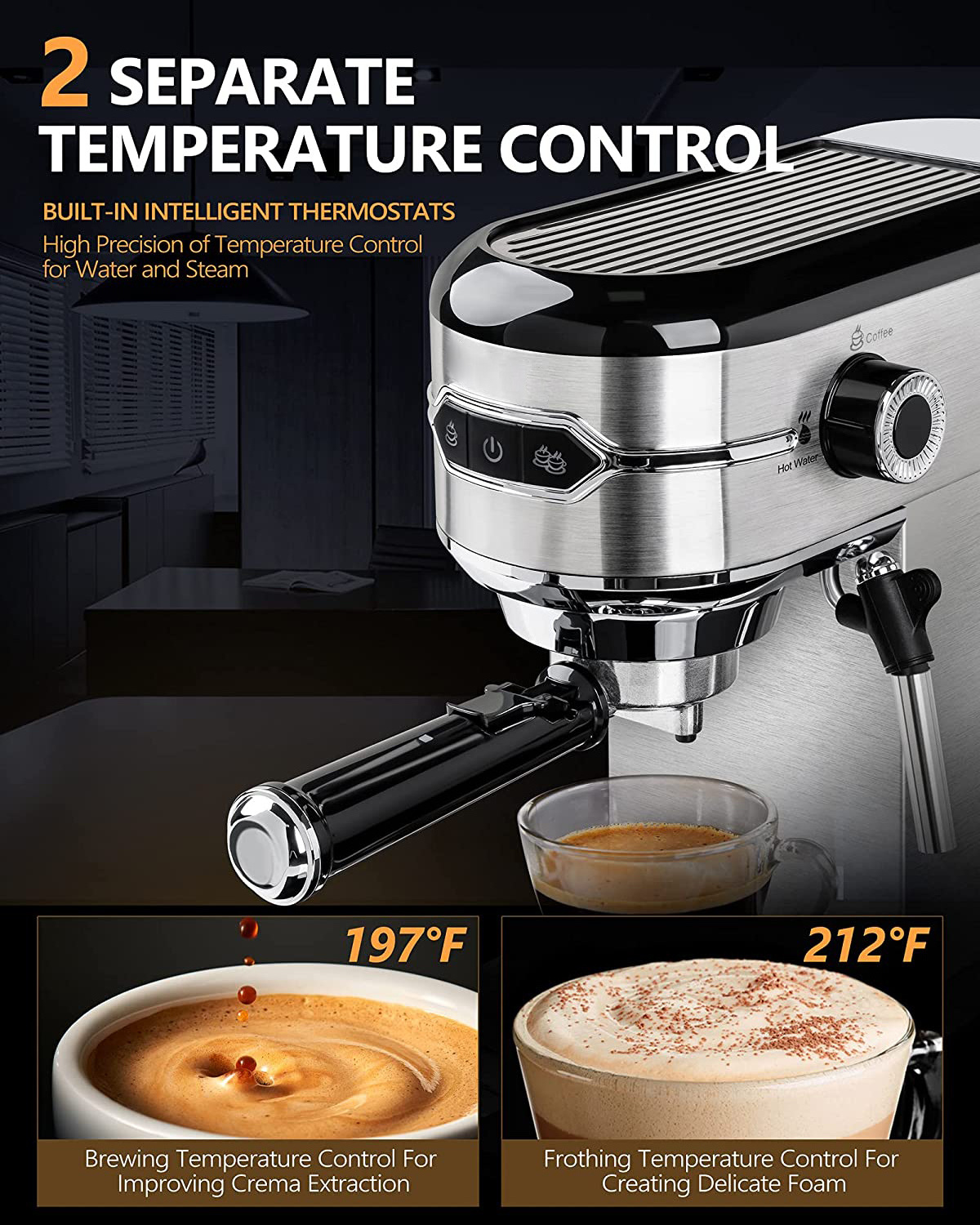 Best Wholesale Office Home Germany Semi Automatic Espresso Coffee Making Maker Machine Sale