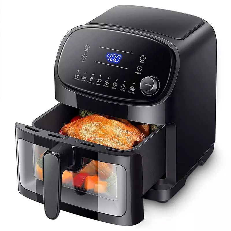 6l 8L smart air fryers toaster with glass Window Wifi  Smart kitchen appliance Tuya App air fryer electric