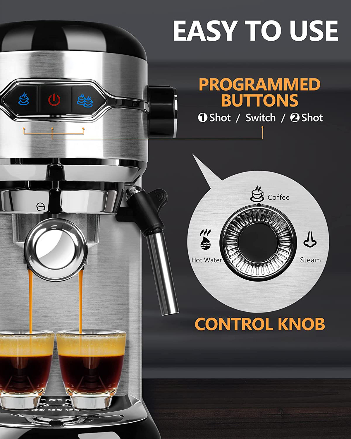 Best Wholesale Office Home Germany Semi Automatic Espresso Coffee Making Maker Machine Sale