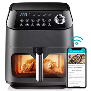 6l 8L smart air fryers toaster with glass Window Wifi  Smart kitchen appliance Tuya App air fryer electric