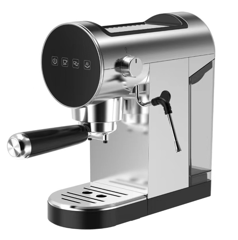 Espresso coffee maker machine stainless steel 19 Bar One Touch Screen with Milk frother steam wand home kitchen appliance