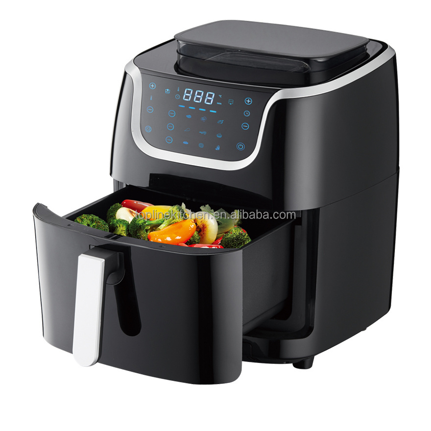 1700W 7L Electric Digital Control Nonstick Basket With Steam Function Air Fryer with steamer