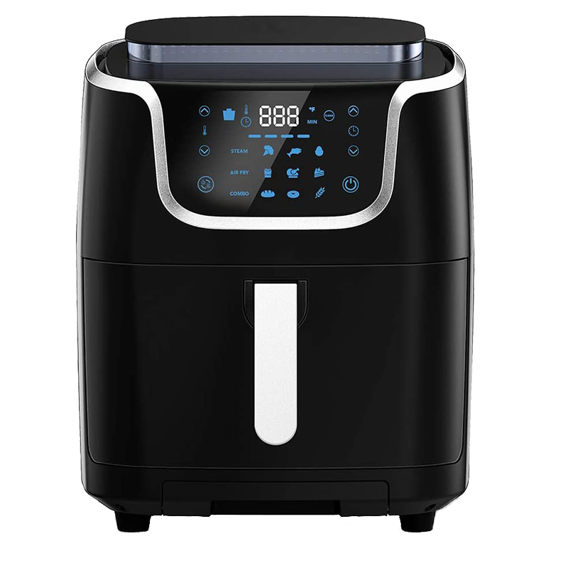 1700W 7L Electric Digital Control Nonstick Basket With Steam Function Air Fryer with steamer