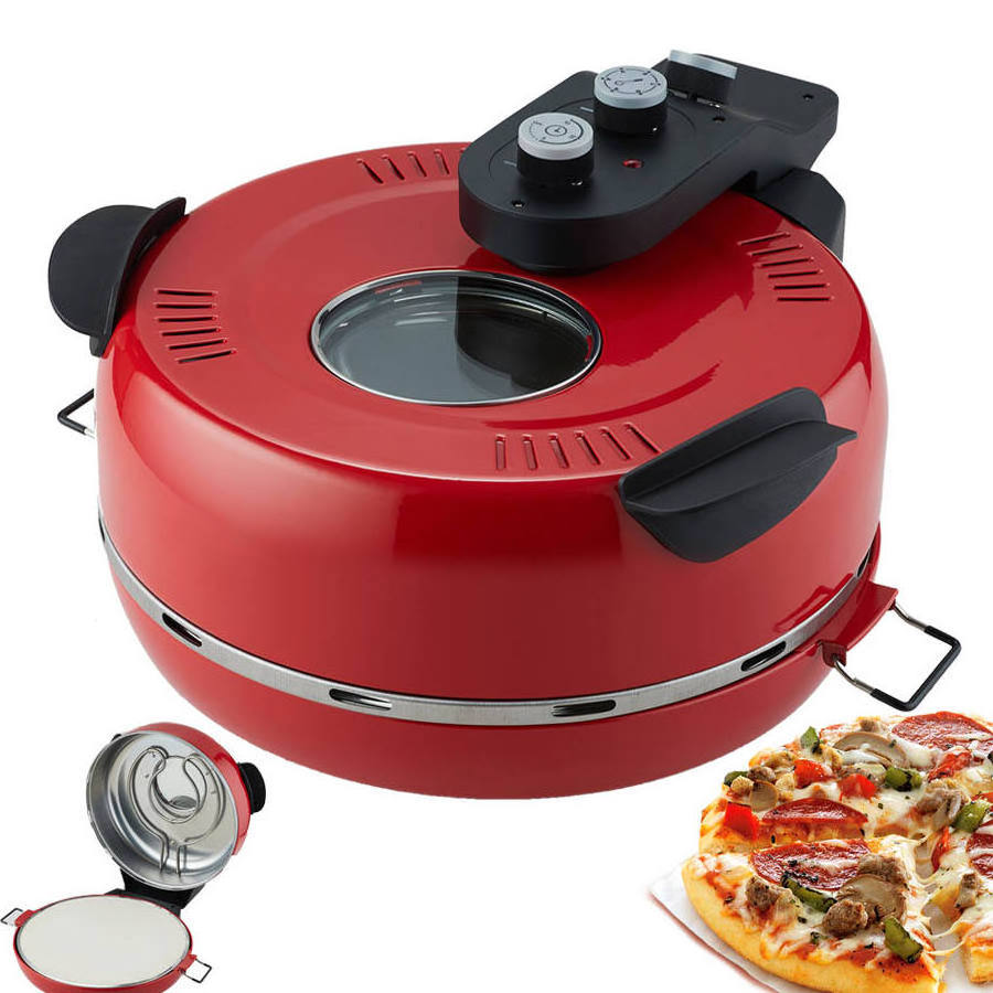 Multi function 16 inch pizza oven with ceramic stone electric arabic bread maker wood fire pizza maker