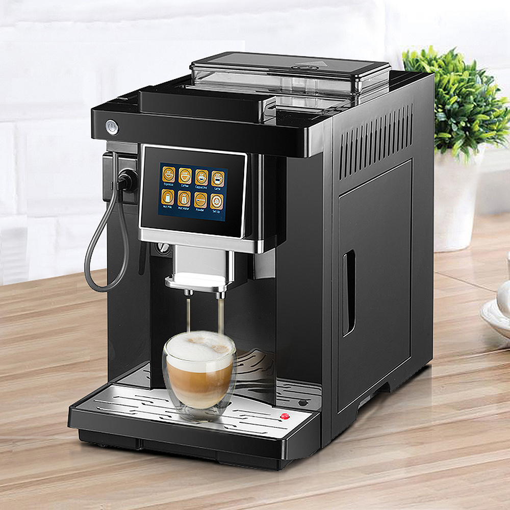 Bean To Cup Fully Automatic Espresso Coffee Maker Machine one touch 19bar CappuccinoTouch Screen home commercial appliance