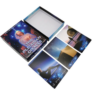 OEM Design Customized 300GSM 350GSM Art Paper Jumbo Oracle Card Size Tarot Cards Deck Custom Printing Photo Cards Box for adult