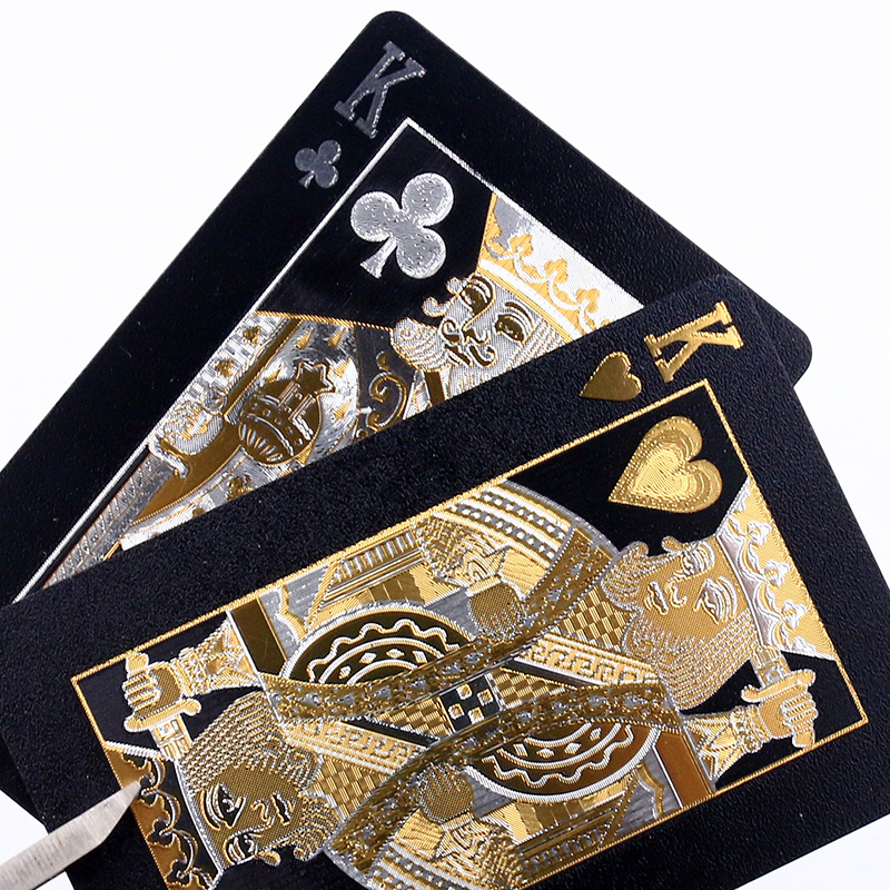 OEM Accept Customized LOGO UV Printing Durable Plastic design Entertaiment Playing Cards  Las Vegas Casino poker Tuck end box