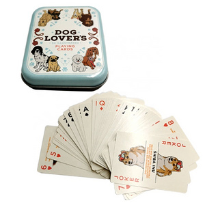 hot selling chinese manufacturer Paper Playing Cards Poker with Iron Box tin box die cut game cardsTarot Oracle Cards