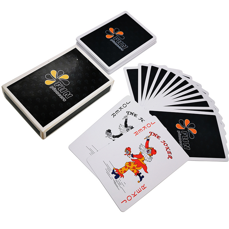 Black and Red Magic Regular Playing Cards Waterproof PVC Oem Custom printed Logo Poker Cards Standard Decks Magic Trick with box