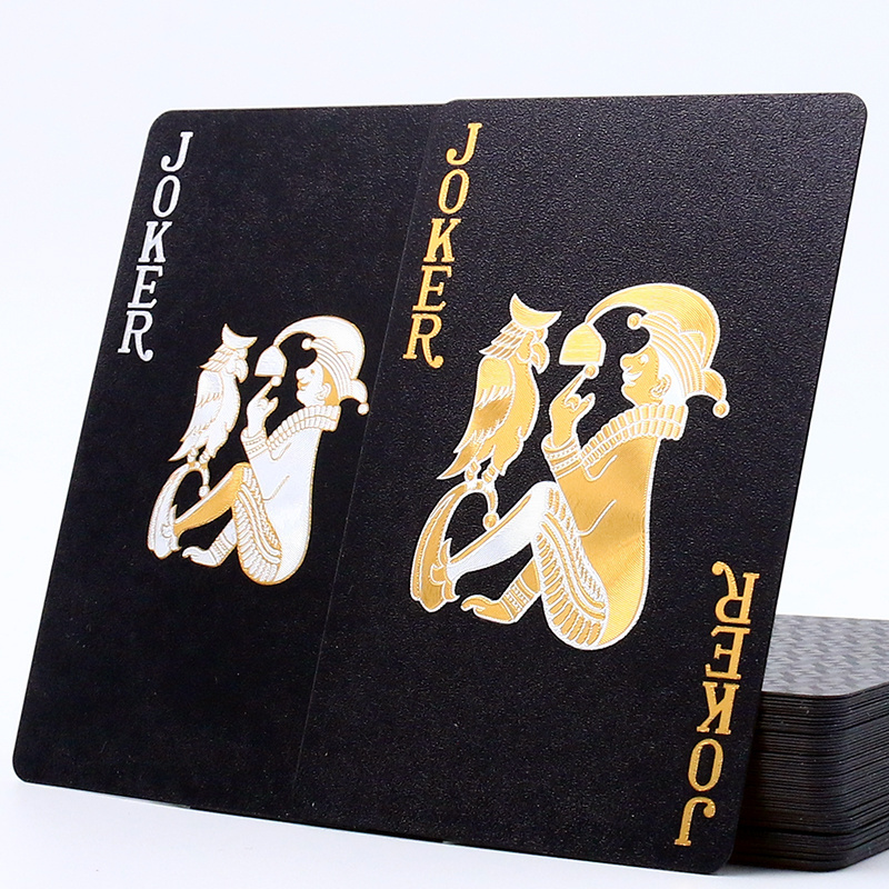 OEM Accept Customized LOGO UV Printing Durable Plastic design Entertaiment Playing Cards  Las Vegas Casino poker Tuck end box