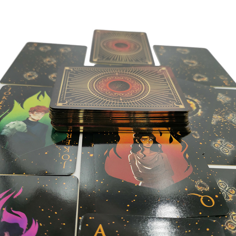 wholesale custom printing gold gift edges Glossy /Matte cute trading playing oracle tarot card decks for sale custom tarot cards