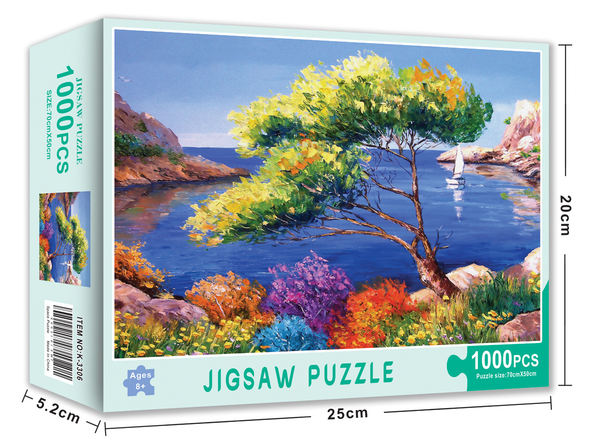 Wholesale Print personalized name brain game 500 1000 pieces adult jigsaw puzzles manufacturers custom oem 1000pcs puzzles