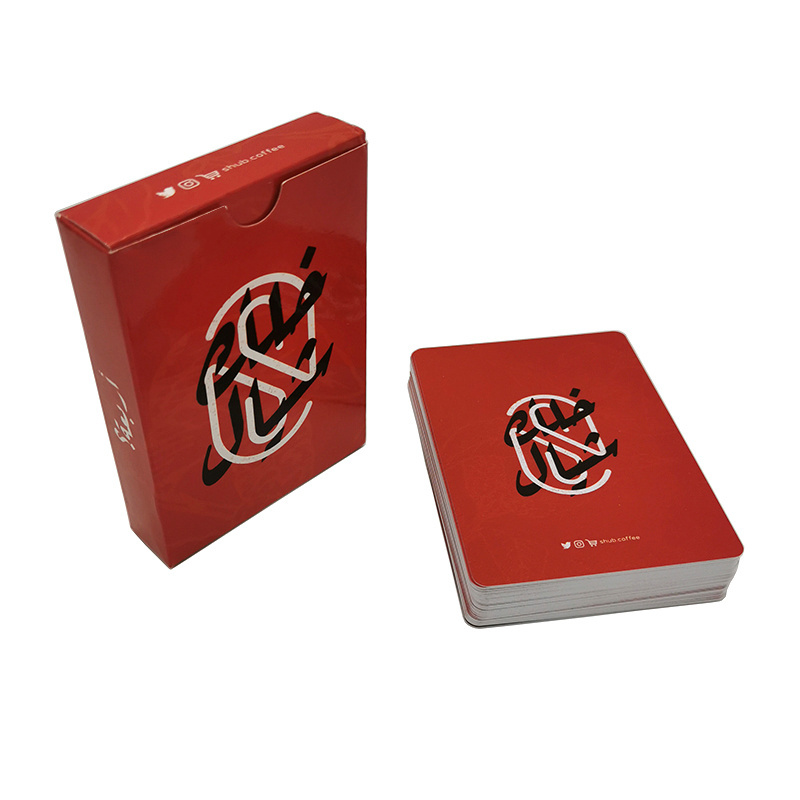 Black and Red Magic Regular Playing Cards Waterproof PVC Oem Custom printed Logo Poker Cards Standard Decks Magic Trick with box