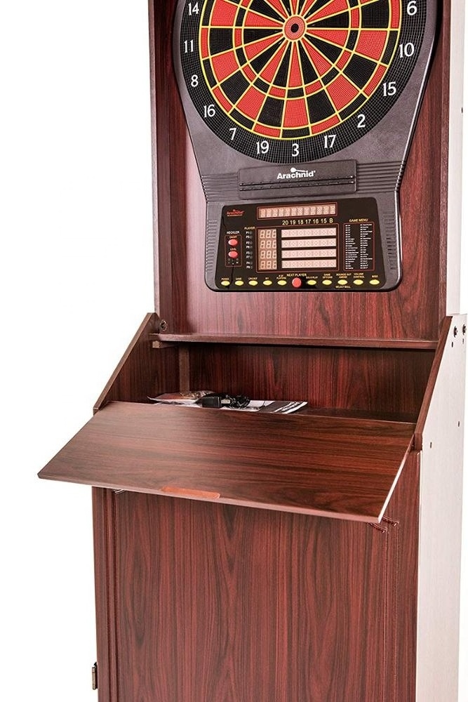 Deluxe Electronic Dartboard Cabinet set with Storage cabinet TDC-011