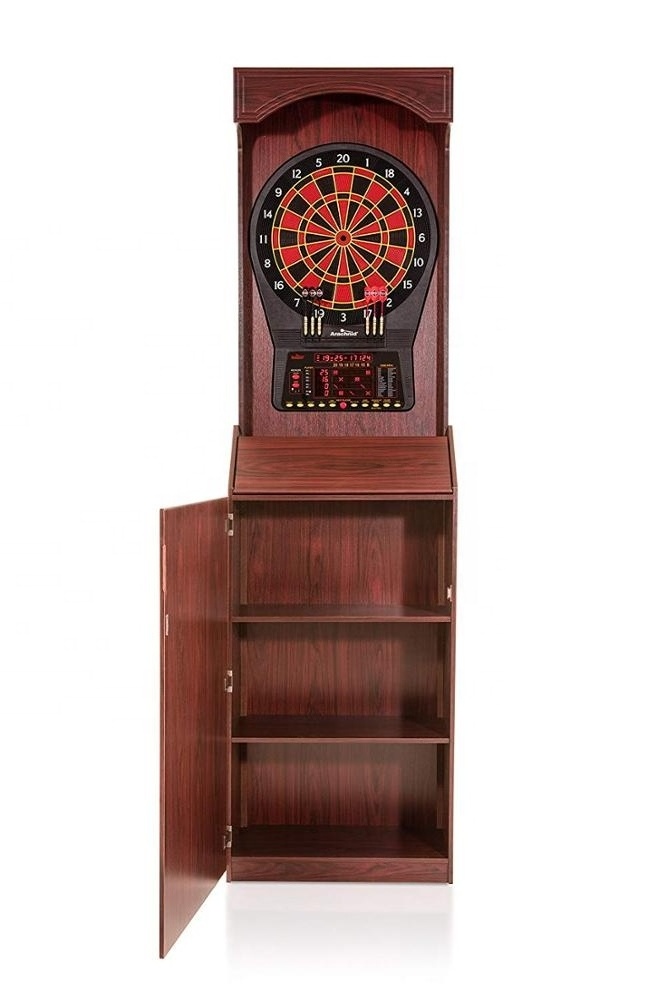 Deluxe Electronic Dartboard Cabinet set with Storage cabinet TDC-011