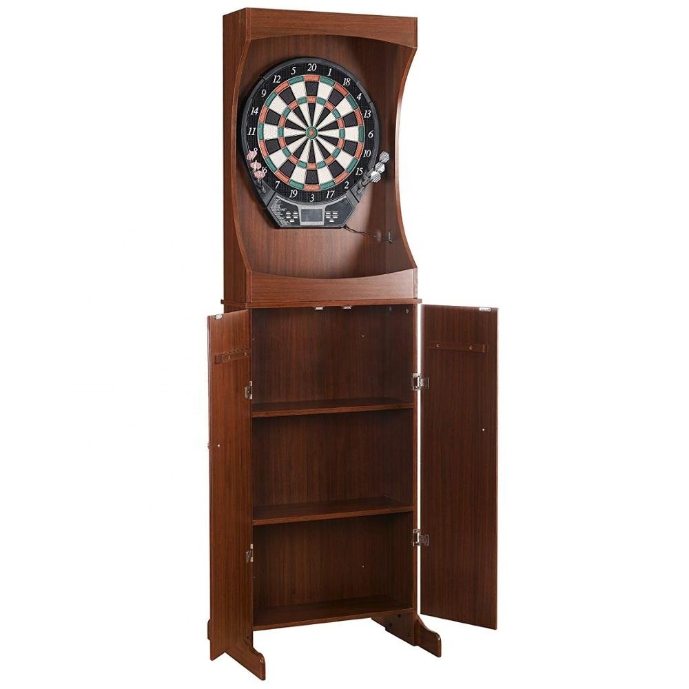 Deluxe Electronic Dartboard Cabinet set with Storage cabinet TDC-011