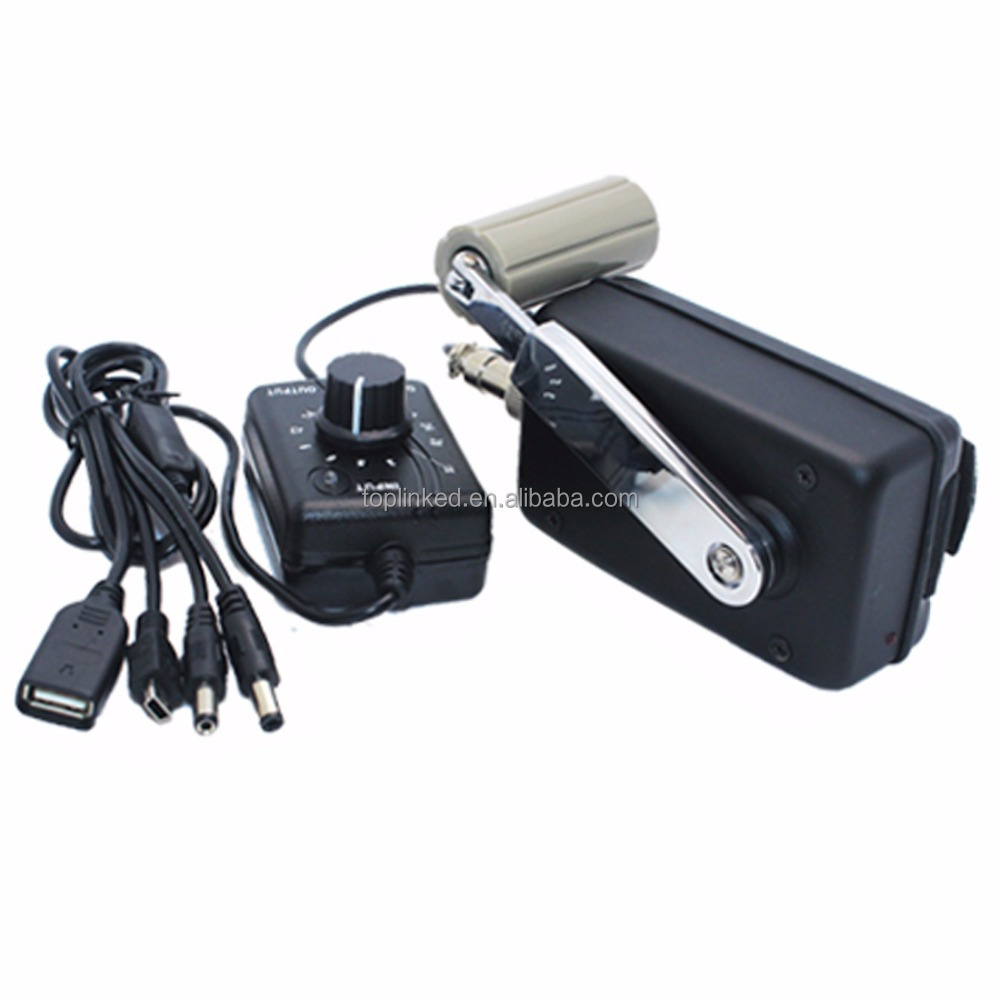 Outdoor Daily Necessities Hand Crank Generator Fast Charging Mini Safety Product Free Shipping