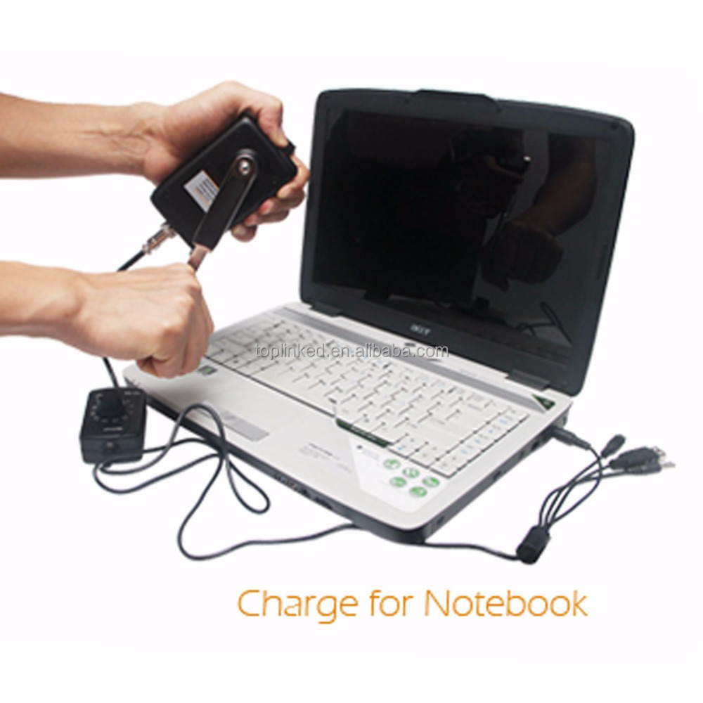 Outdoor Daily Necessities Hand Crank Generator Fast Charging Mini Safety Product Free Shipping