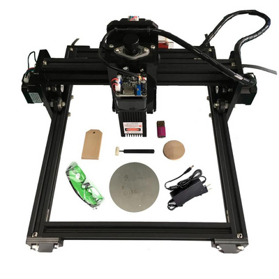 Mini 15000MW Blue CNC Laser Engraving Machine 2Axis DC 12V DIY Engraver Desktop Wood Router Cutter Printer Laser BestSuppliers