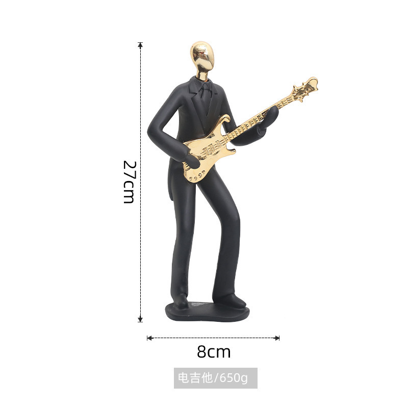 2024 Nordic Minimalist Abstract Musician Dancer Sculpture Figurine Art Resin Ornaments For Hotel Living Room Desktop Decor