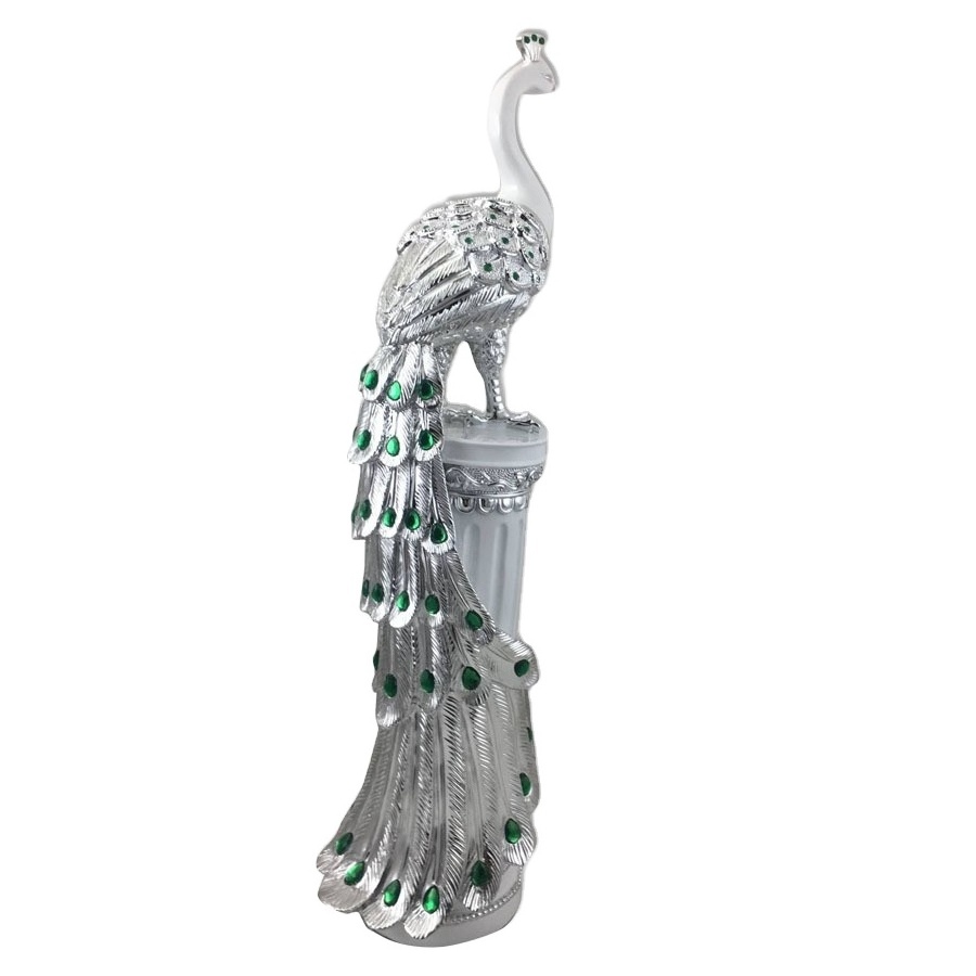 2023 Office decoration craft large animal statue resin peacock sculpture for sale Peacock Statue