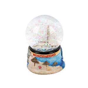 2023 Creative Design Custom Photo Christmas Snow Globe Water Polo Ball For Wholesales Snow Ball