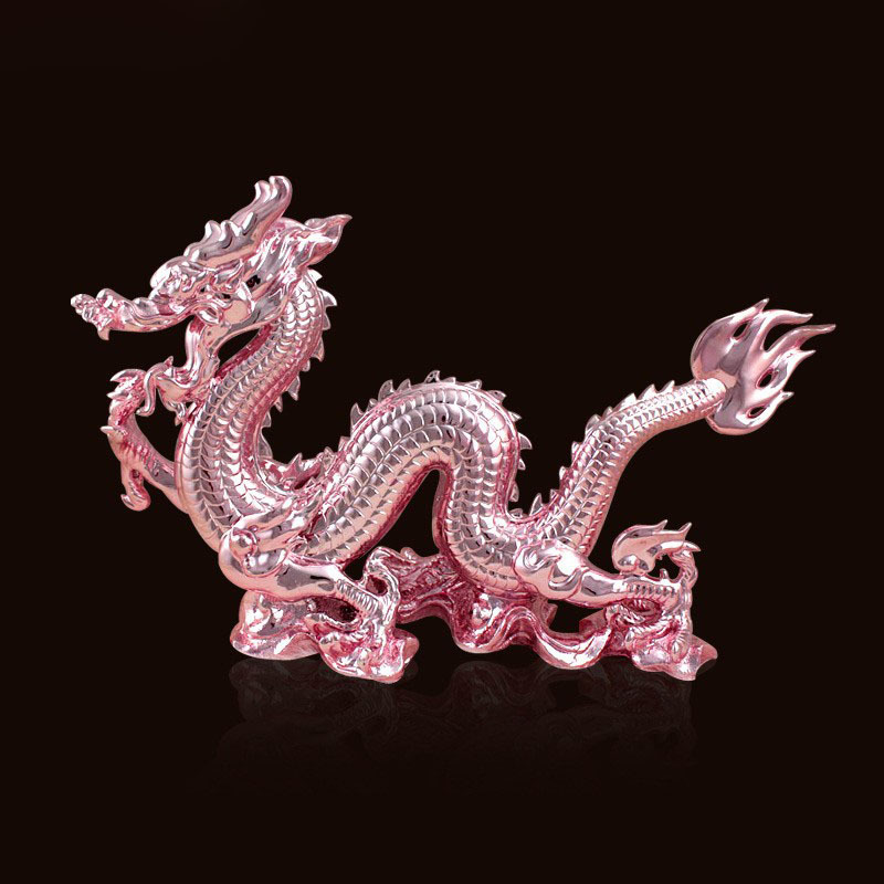 2024 Lucky Chinese Dragon Home Office Fengshui Decor Dragones Chinos Figuras Luxury Chinese New Year Dragon Decoration