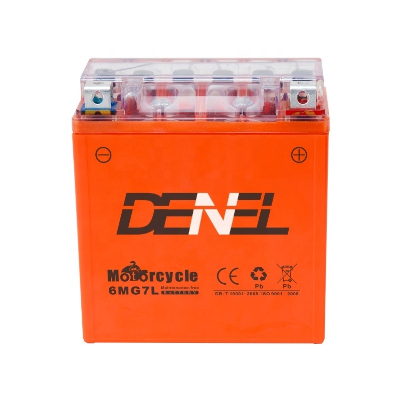 DENEL Hot Sale Electric Scooter 6MG7L Gel Battery 12V7AH Motorcycle Battery