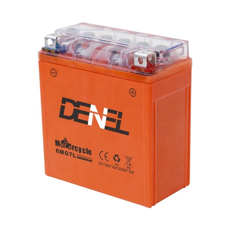 DENEL Hot Sale Electric Scooter 6MG7L Gel Battery 12V7AH Motorcycle Battery