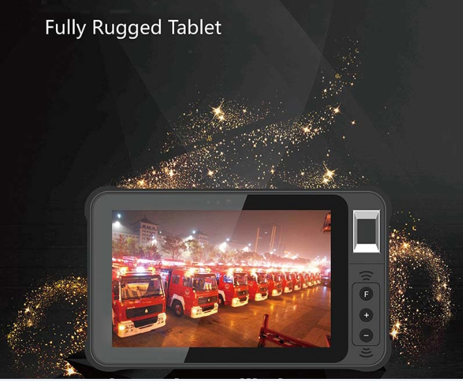 HT- T86 New 8inch intel Win10 & android 128G industrial IP68 rugged tablet with NFC 1d 2d barcode AR film