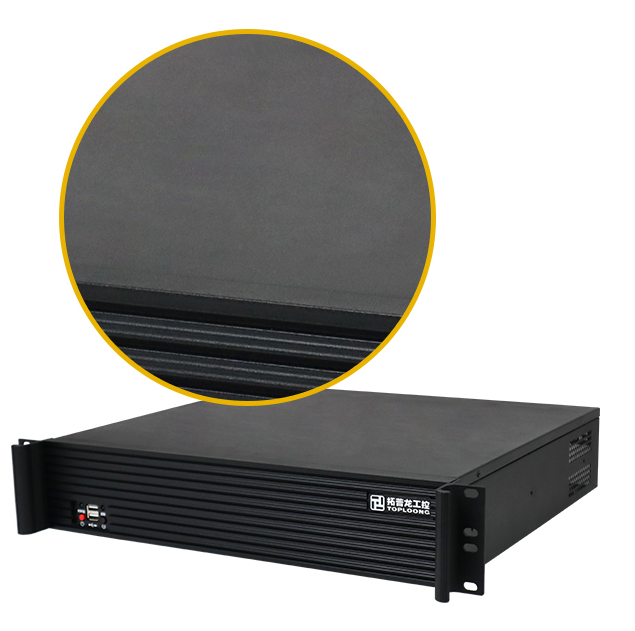 2U400L 2U rackmount server case with Aluminium front panel