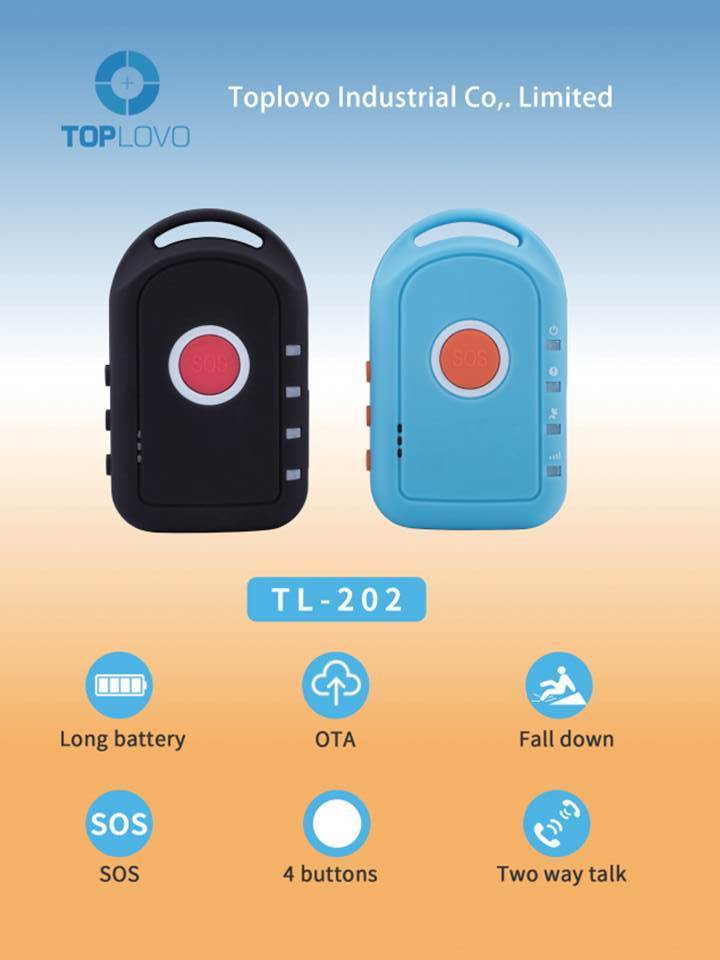 Toplovo Factory TL202 micro smart phone tracker,tracking software,communicating device