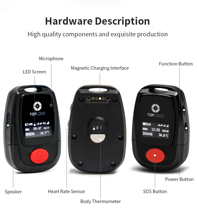 Gps Tracking Chip Personal Small SOS Emergency Button 2 Way Communication 4g Tracking Devices Mini Gps Tracker