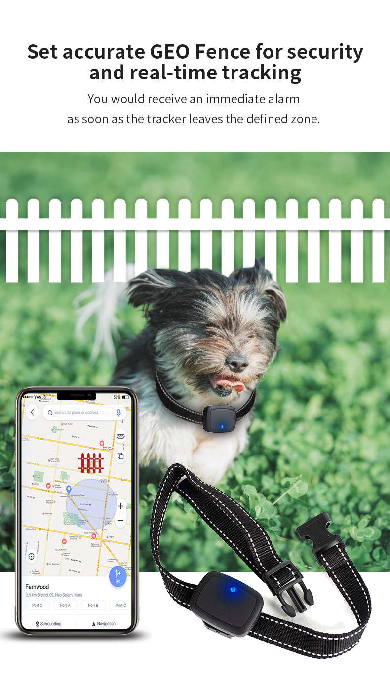 IP68 Waterproof Dog Gps Tracker with Sim Card for Hunting Dogs Training Smart Dog Gps Tracking System