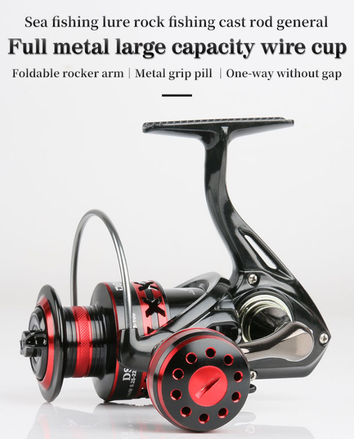 NEW style Large-capacity metal wire cup  one-way no gap high-strength main body fishing reel