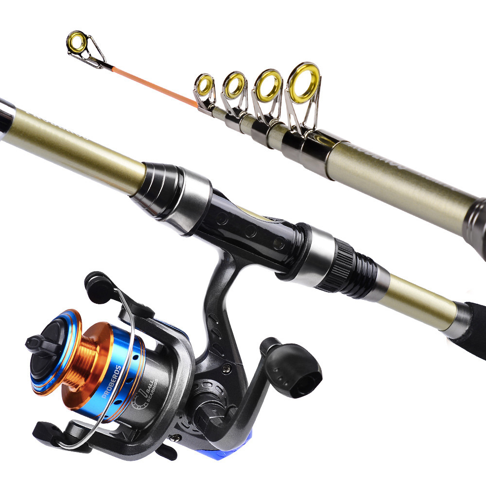 Tolure 1.8m new surf casting surf spinning sea saltwater fly ultra light full set rods telescopic reel combo fishing rod