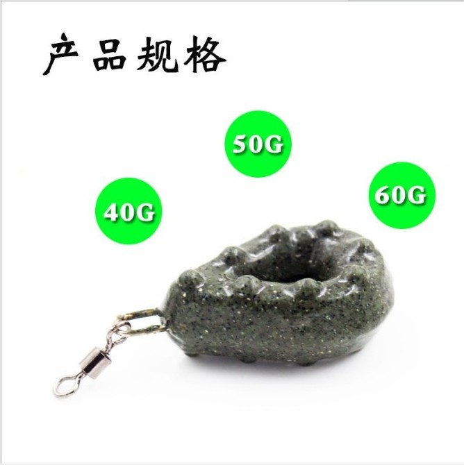 China made Carp fishing coated Gripper lead weights 40g 50g 60g Carp Fishing Weight lead Sinker