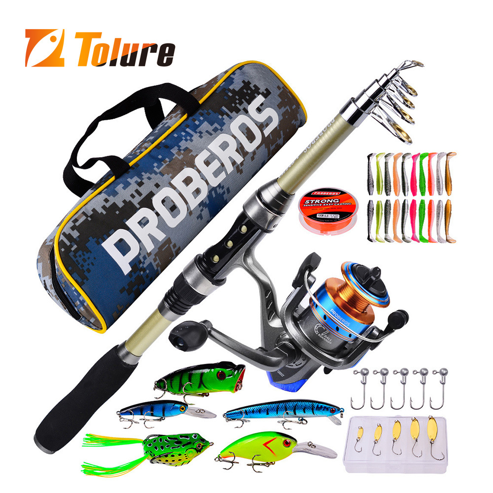 Tolure 1.8m new surf casting surf spinning sea saltwater fly ultra light full set rods telescopic reel combo fishing rod