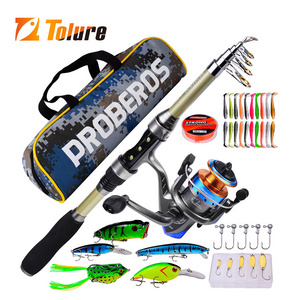 Tolure 1.8m new surf casting surf spinning sea saltwater fly ultra light full set rods telescopic reel combo fishing rod