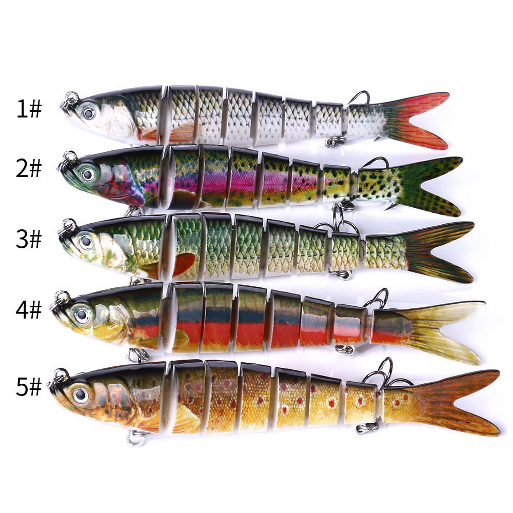 1PCS Fishing Lure Multi Jointed Hard Bait 137mm 27g Lifelike joint bait Wobblers 8 Segments Swimbait Fishing Lure Crankbait