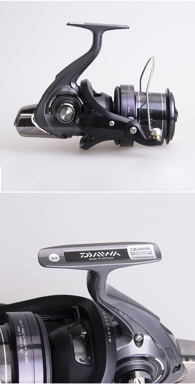 Original DAIWA CROSSCAST 5000/5500/6000 Spinning fishing reel 3+1BB 4.9:1 Air rotor Long Cast Reel Saltwater Carp fishing reel